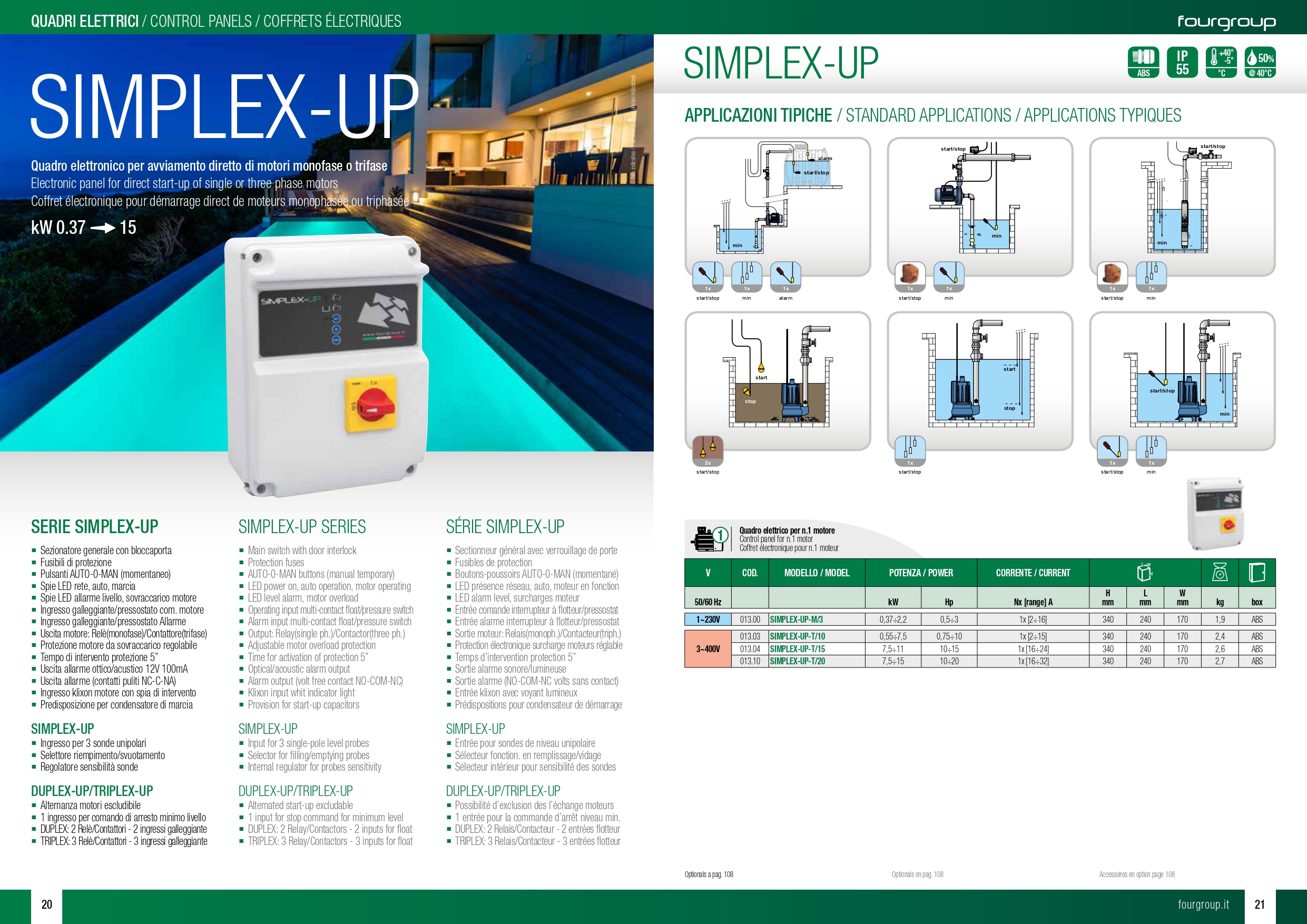Simplex-UP-T10 HP Quadro elettronico FOURGROUP - immagine 2